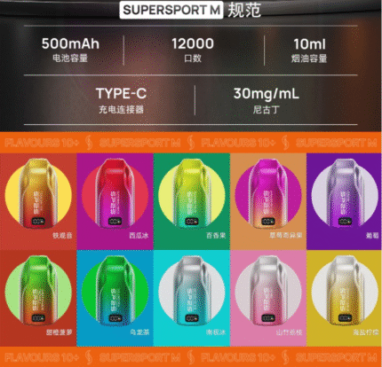 拋棄式電子煙 SP2S 12000口一次性拋棄式大容量電子煙 台灣現貨