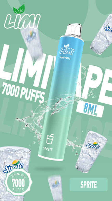 LIMI7000口-拋棄式/一次性電子煙-超靚外觀-激爽雪碧